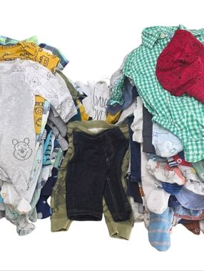 160 Pieces High End Baby Boy Clothes 0-6 Months, Carters, Baby Gap, Disney Baby